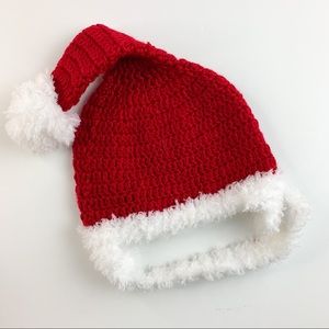 Santa Knit Christmas Holiday Hat